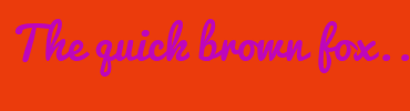 Image with Font Color BE06BA and Background Color EB3B0C